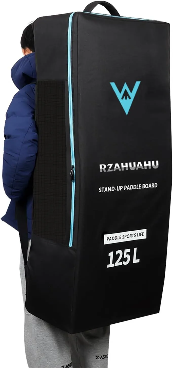125L/105L Inflatable Paddleboard Backpack Oxford Cloth Waterproof Tear-Resistant SUP Surfboard Backpack Stand-up Paddleboard Bag for Surfing Kayaking Beach