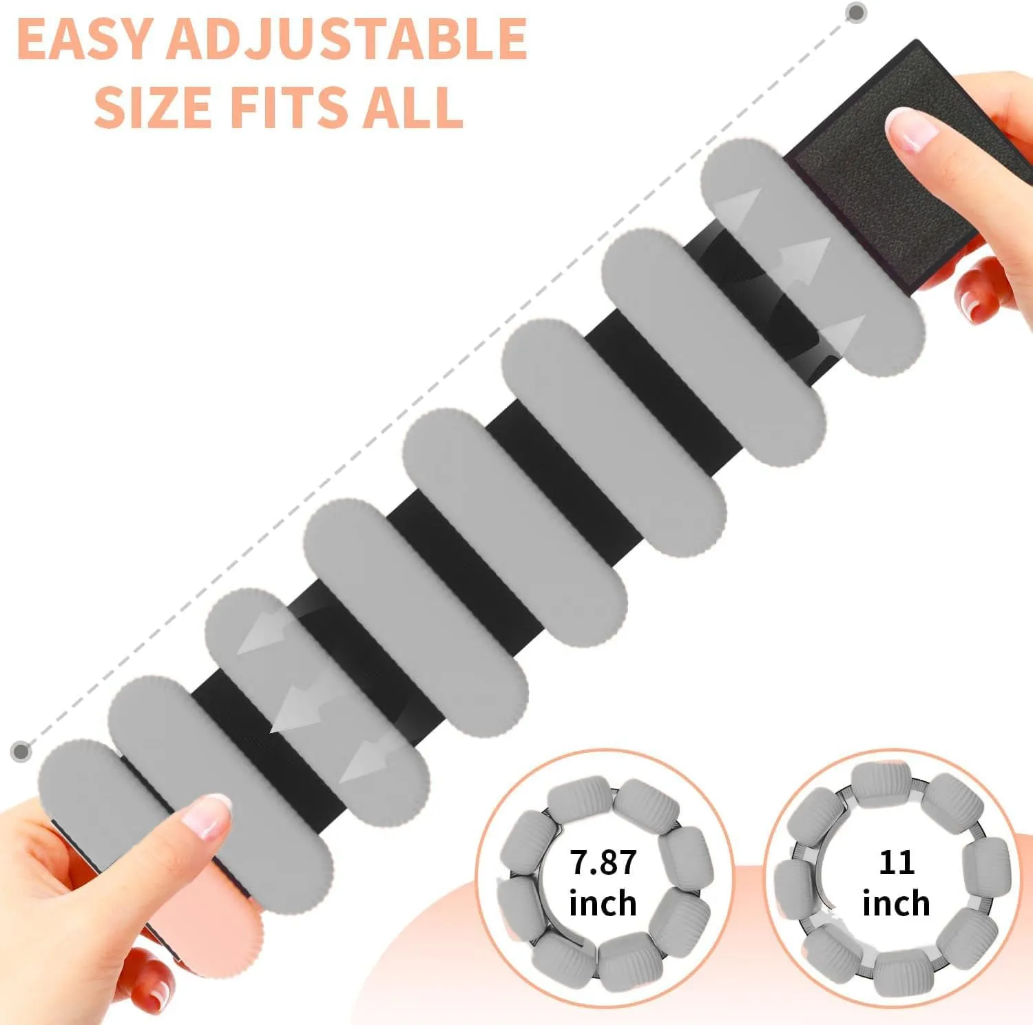 Adjustable Ankle Weights for Women Men,Wrist Weights set for Walking Running,1 Pair (1Lbs Each) Silicone Workout Weights for gym fitness, Jogging,yoga,pilates,strength training,physical therapy