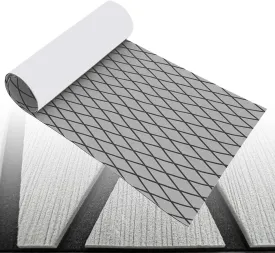 Boat Flooring Mat EVA Foam Boat Decking Marine Carpet Faux Teak Sea Decking Sheet Non-Slip Self-Adhesive Flooring Material for Boats Pontoon Yacht Surfboard Swim Platform RV Floor 74.8"27.5"