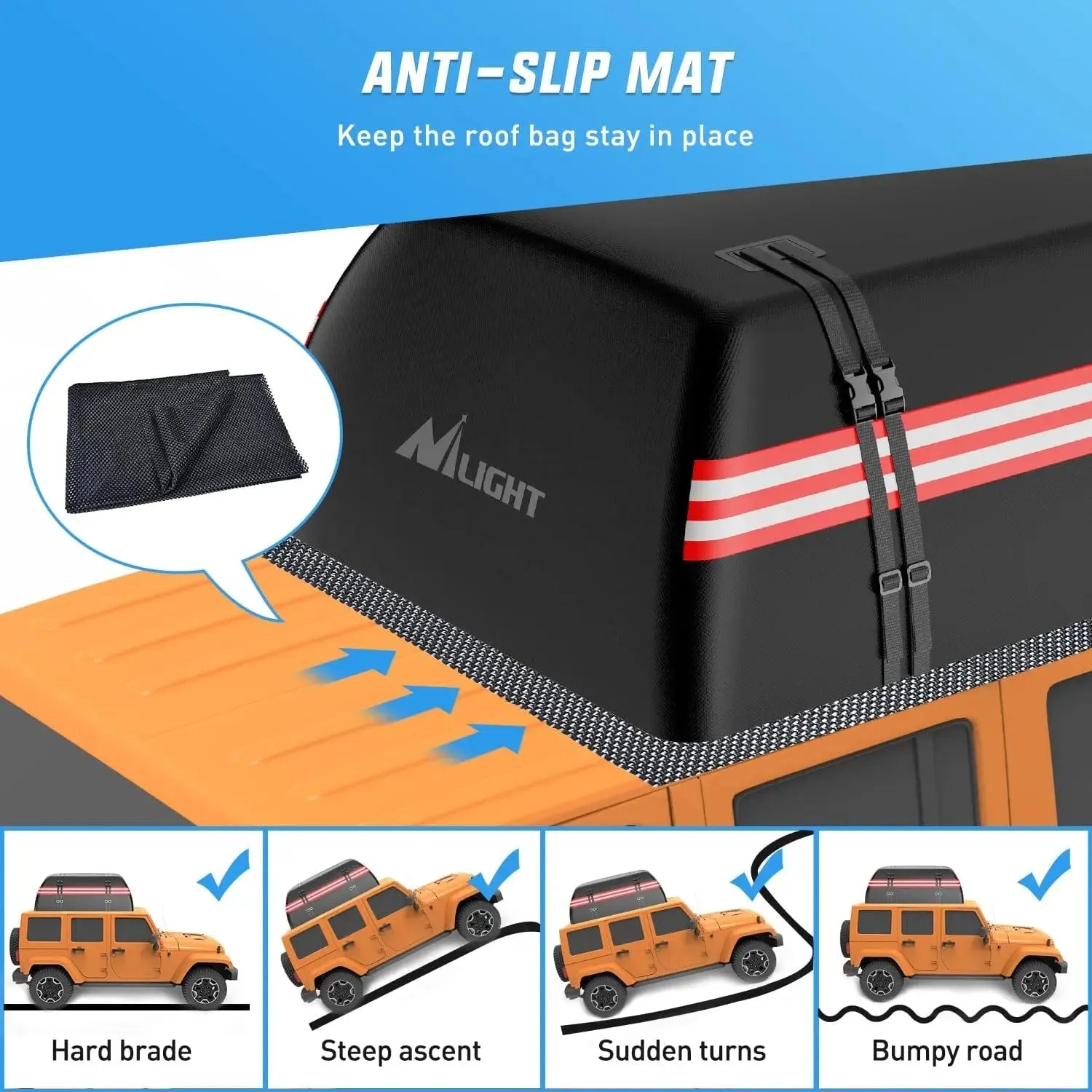 Car Roof Bag 15 Cubic Feet