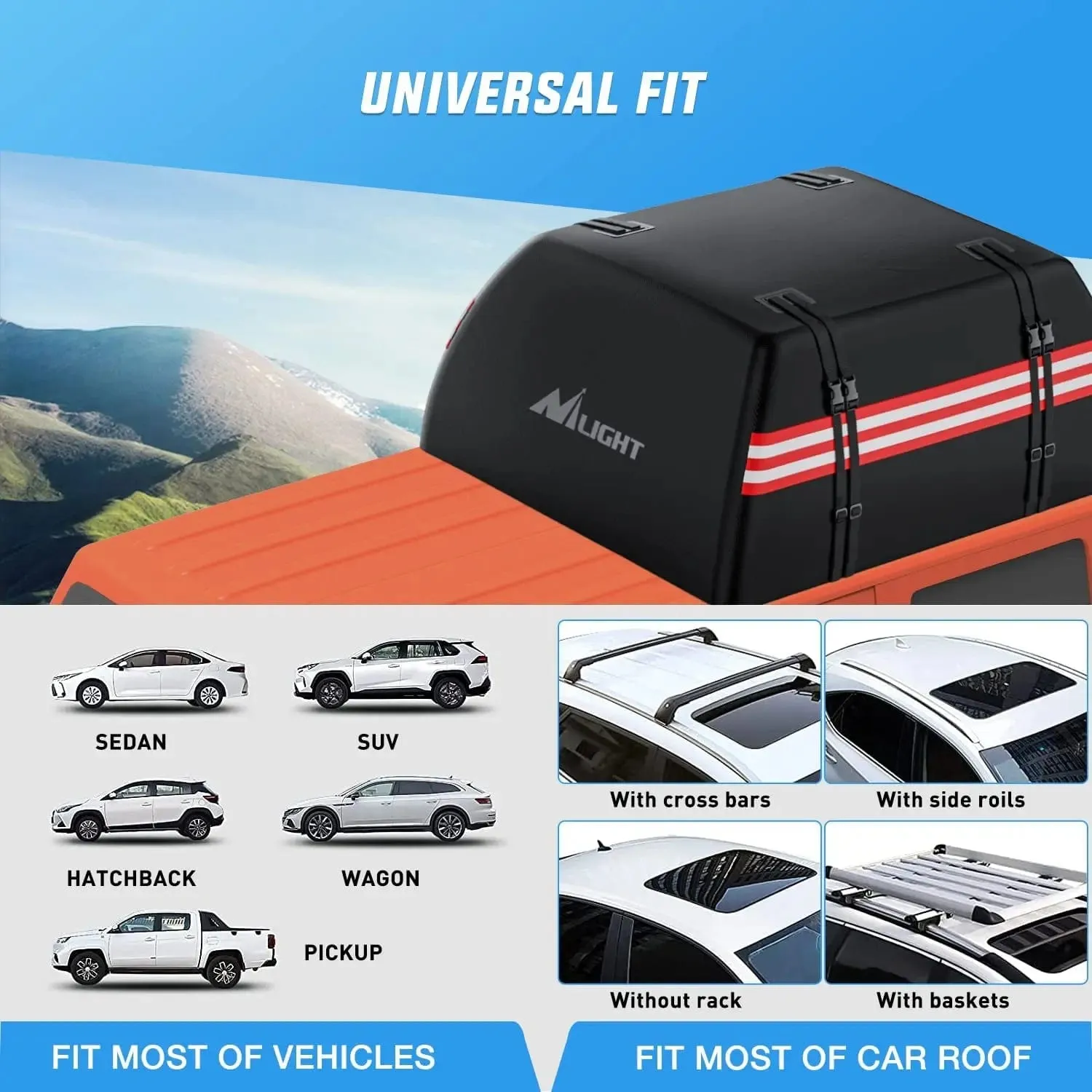 Car Roof Bag 21 Cubic Feet