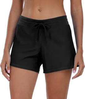 ChinFun Women's Board Shorts Swimswear Bottoms Tankini Swim Bathing Briefs Swimsuit Boardshorts Beach Trunks with Liner