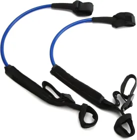 EVTSCAN 1 Pair Adjustable Surf Board Leashes, 22 to 28 Inch, 10 mm TPU Strap for Shortboard, Skimboard, Fishboard, Longboard, Paddleboard, SUP Replacement Leg Rope