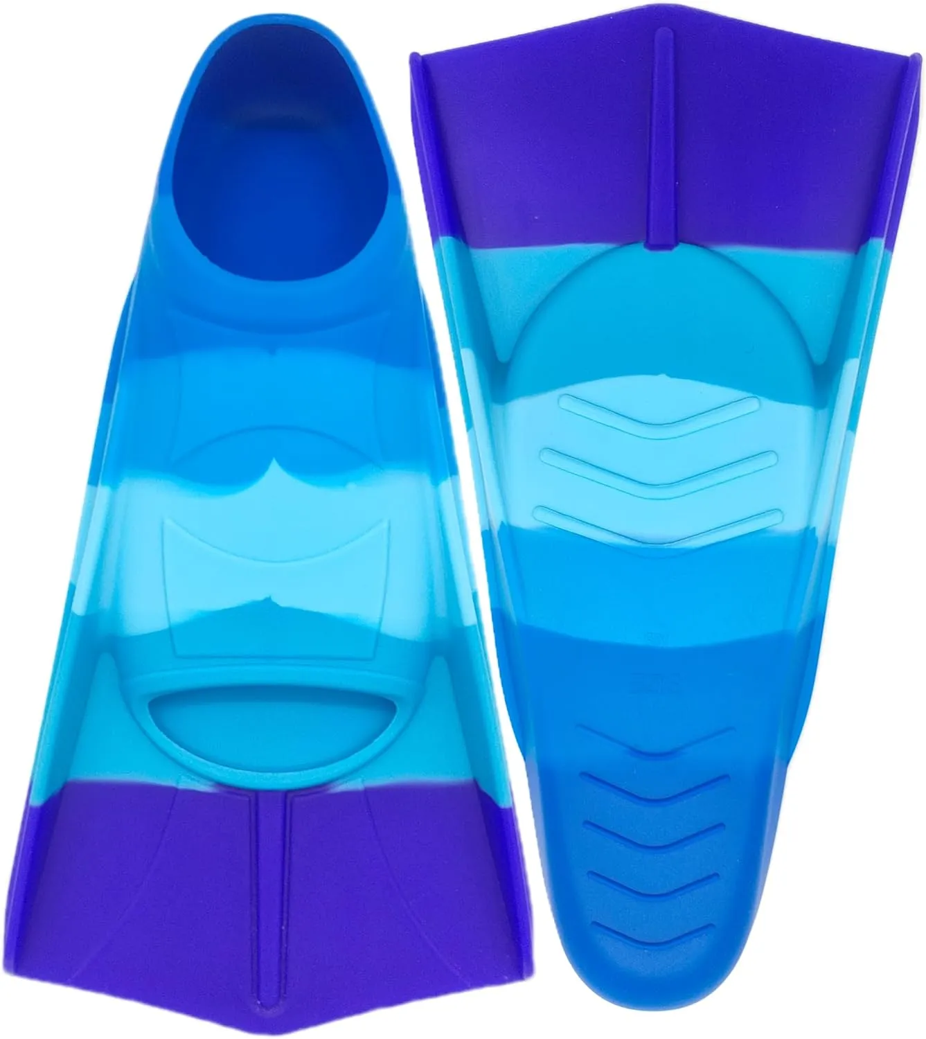 Fadgesy Swimming Training Fins,Comfortable Silicone Flippers for Swimming and Diving,Size Suitable Kids Girls Boys Adult