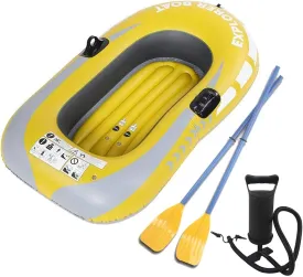 Inflatable Boats for Adults, Inflatable Boat for Kids with Paddles, Kayak Rafts, Inflatable Rafts Inflatable Dinghy Boat