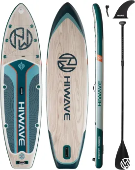 Inflatable Paddle Board 11 '* 34 "* 6" Extra Wide Sup Board, 450lb Capicity Paddle Board for Adults, Suitable for Sea and Lakes, 2 1Family Board