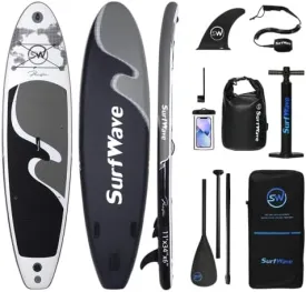 Inflatable Stand Up Paddle Board, Premium Accessories,Good Stability & Water Resistance,Fast Speed,All-Purpose Travel Board for All Skill Levels