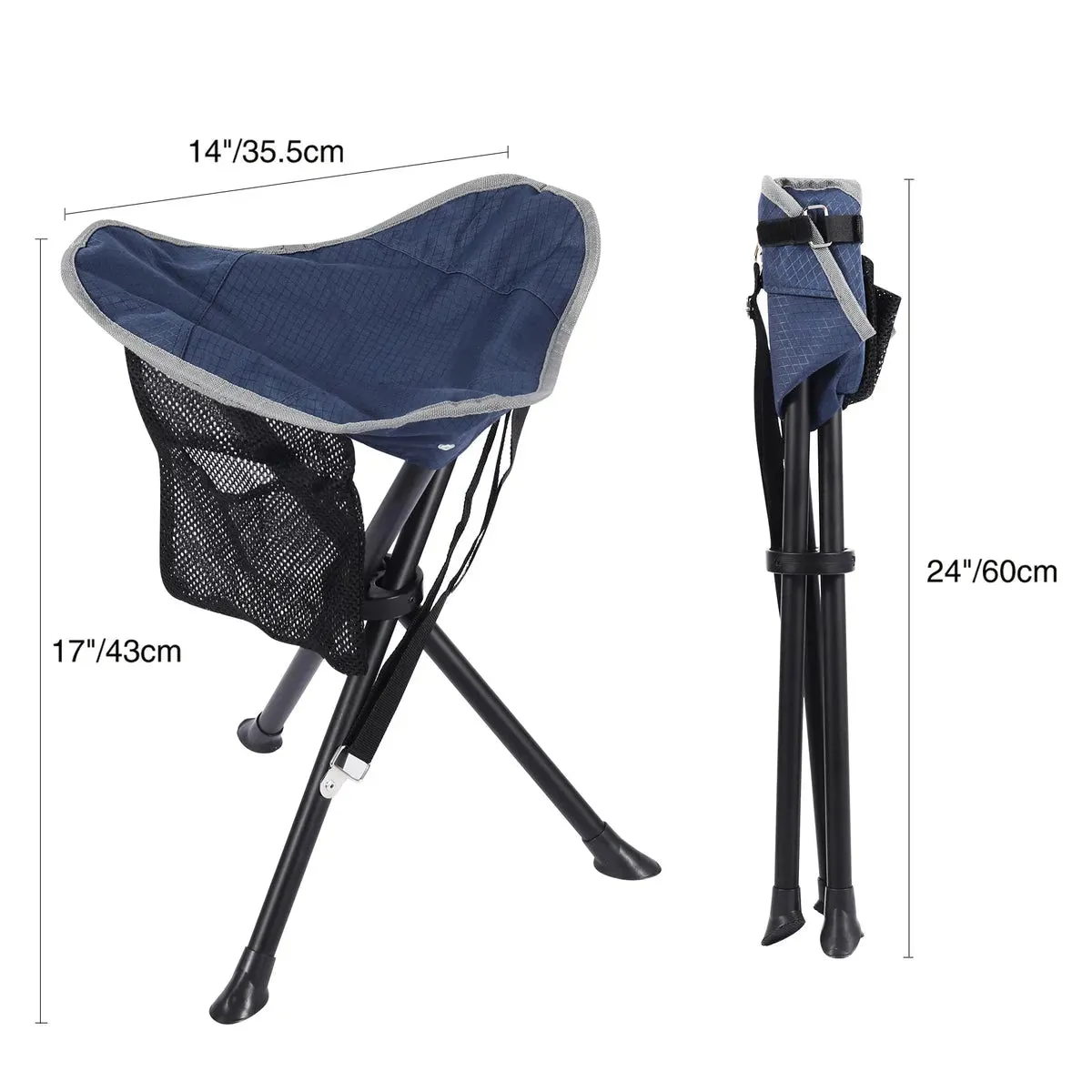 Lightweight 3 Legged Tripod Camp Stool