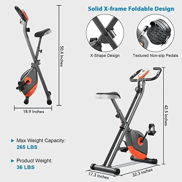 Maxkare MK-4012 Exercise Bike with Arm Resistance Bands