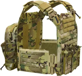 Nylon Fabric tactical suit Quick Release Vest with Hydration Backpack and Triple Tool Pouch