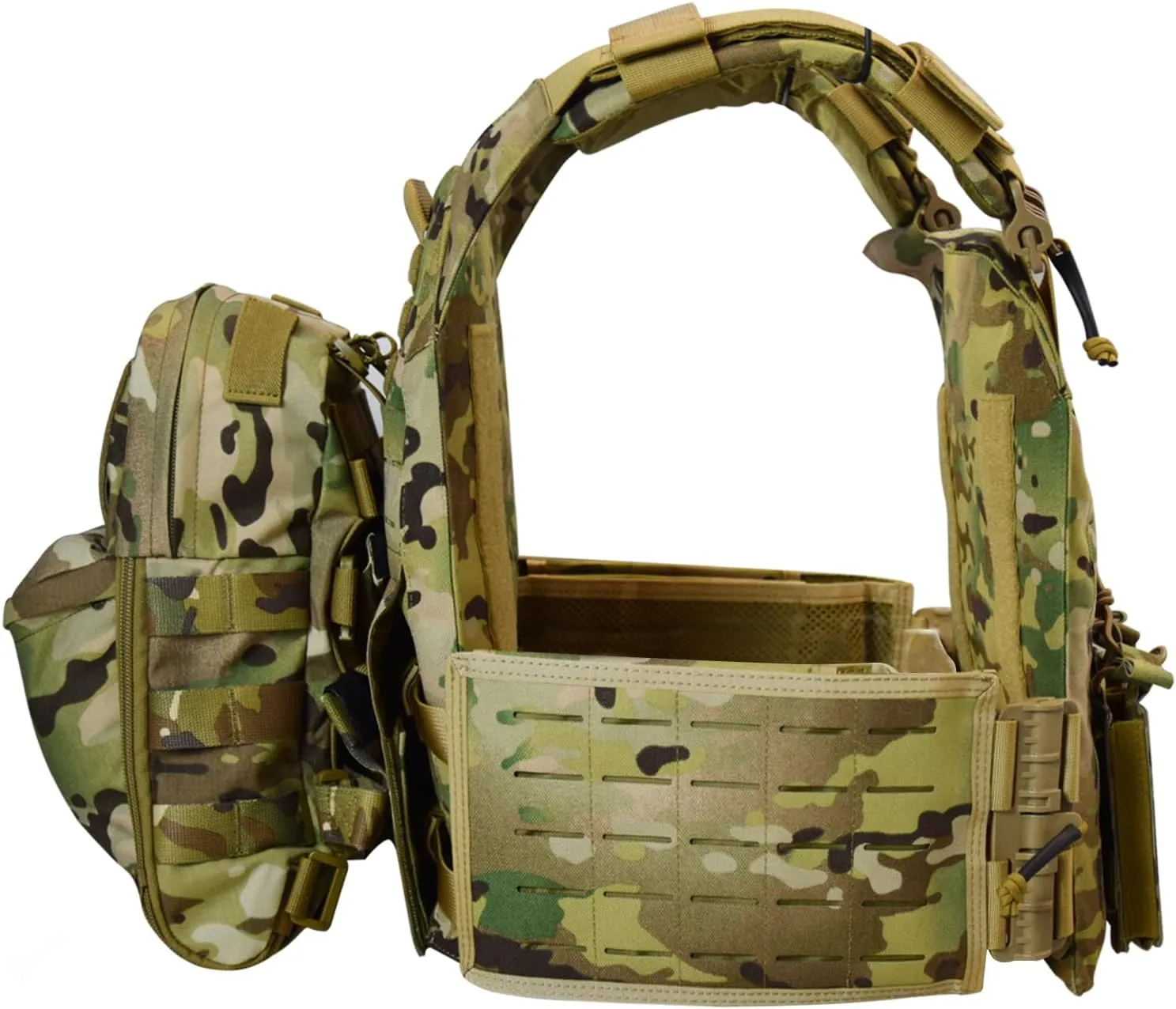 Nylon Fabric tactical suit Quick Release Vest with Hydration Backpack and Triple Tool Pouch