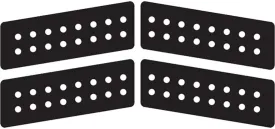 Ocean & Earth Boomerang 4 Piece Black Surfboard Traction Pad - 4 Piece