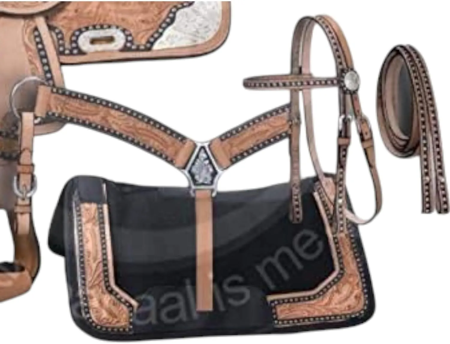 Premium Leather Western Barrel Racing Adult Horse Saddle Tack Size 10" to18 inches Seat Available M14