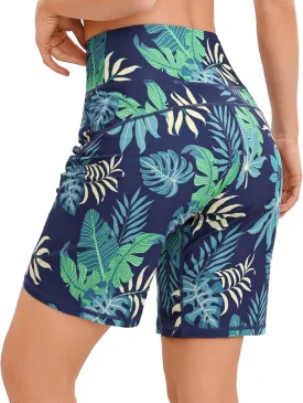 Quenteen Bermuda Shorts for Women 9" Knee Length Athletic Sweat Shorts High Waisted Yoga Jogger