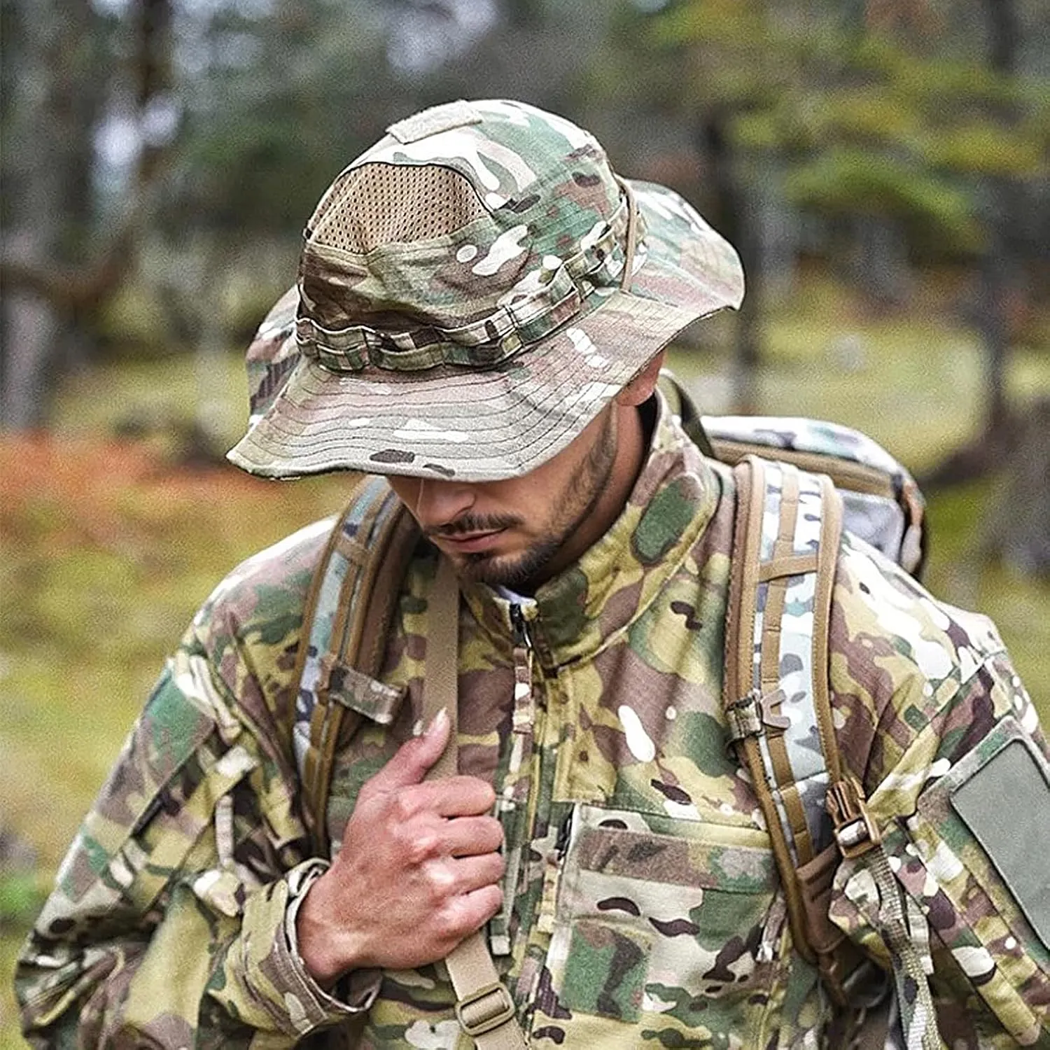 Sun Hat Breathable Boonie Hats for Men Women Fishing Safari Bucket Hat Cap Hunting Outdoor Hiking Camping