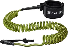 SUP Leash 11 Foot Coiled Stand Up Paddle Board Surfboard Leash Stay on Board Ankle Strap with Waterproof Wallet/Phone Case