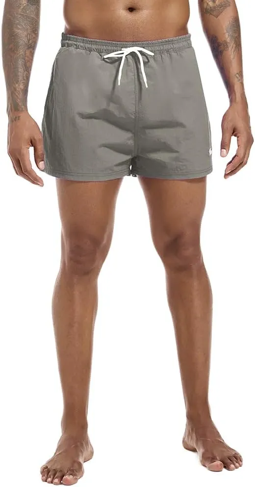 Swim Trunks Mens 3 Inch Mesh Liner Men's Swimwear Bathing Suit Short Swimming Trunks for Men Beach Shorts