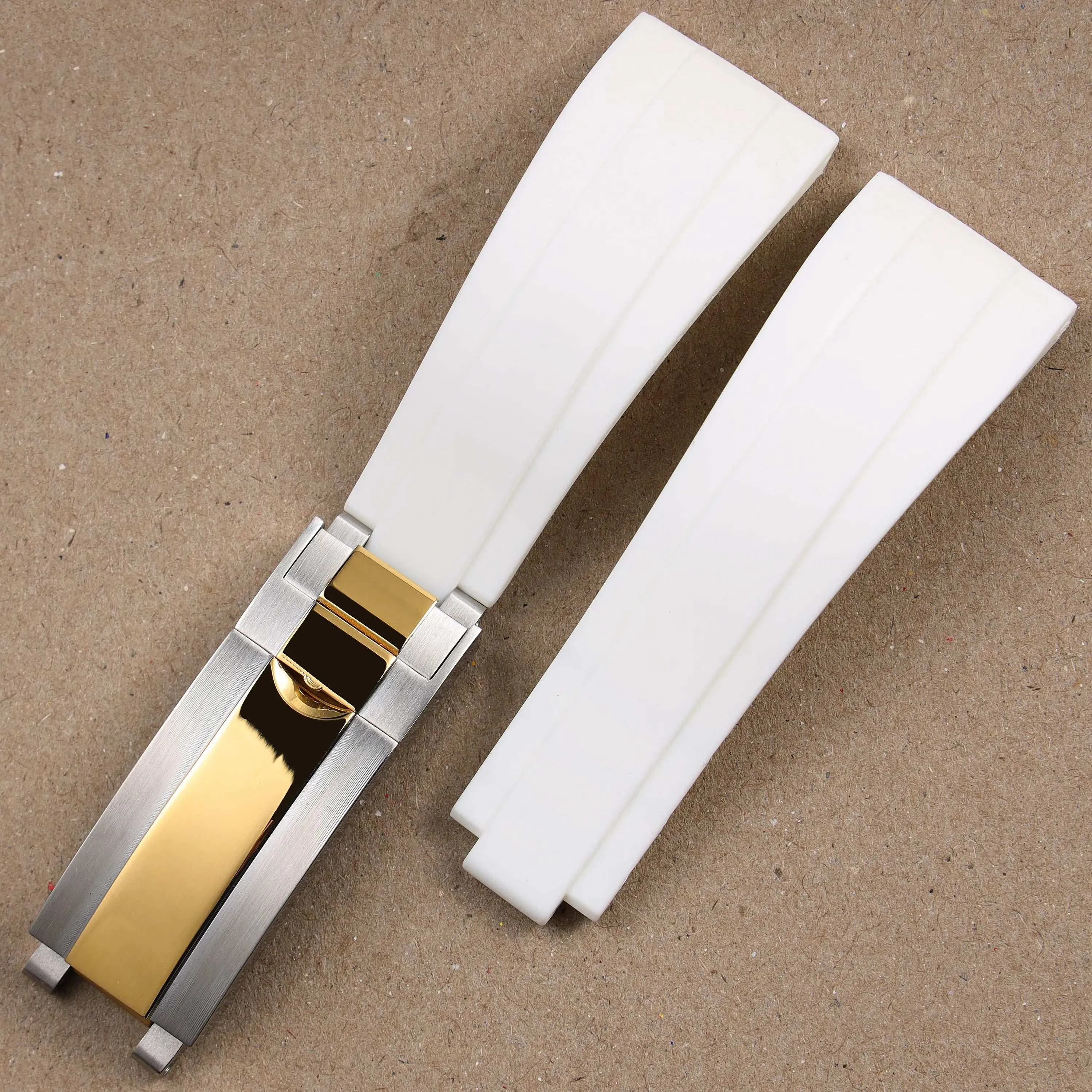 VivaStraps 20mm Glide Lock Micro-Adjust Rubber Watchband
