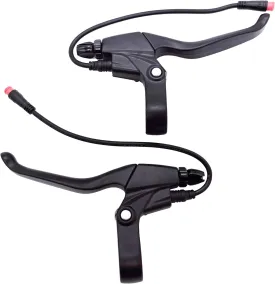 Waterproof Electronic Brake Lever, Brake Grips for Electric Bike or E Scooter,Ebike Accessories Cut Off Power When Brakes Ebike Parts (2PIN Connector, 20cm)
